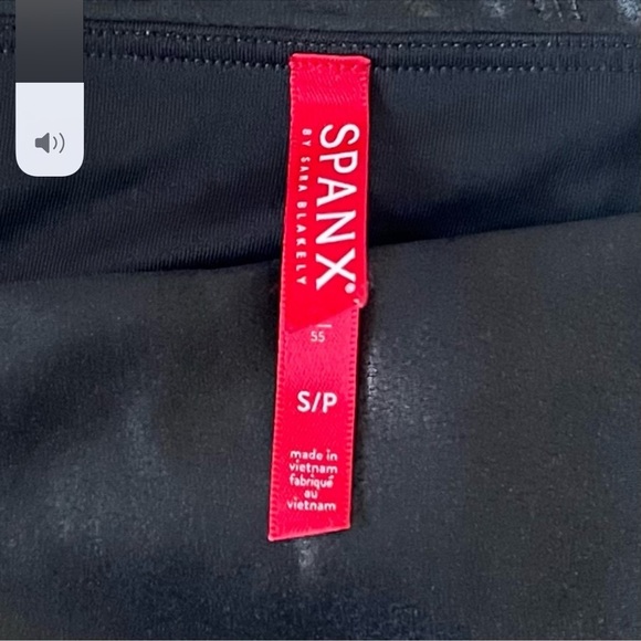 SPANX Faux Leather Moto Leggings Size Small - Picture 7 of 8